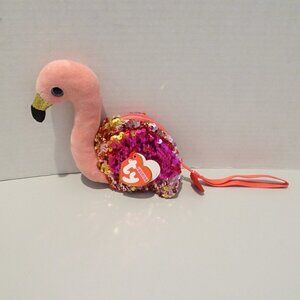 TY Fashion Flippy Sequin Purse GILDA the Flamingo